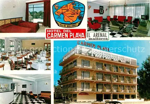 AK / Ansichtskarte El_Arenal_Mallorca Hotel del Carmen Playa Restaurant El_Arenal_Mallorca