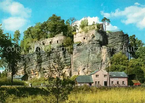 AK / Ansichtskarte Sloup_v_Cechach Skalni hrad Felsenburg Sloup_v_Cechach