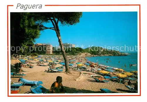 AK / Ansichtskarte Paguera_Mallorca_Islas_Baleares Strand Paguera_Mallorca