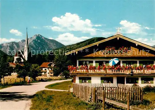 AK / Ansichtskarte Bad_Wiessee Altes Bauernhaus mit Kampen Bad_Wiessee