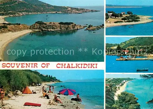 AK / Ansichtskarte Chalkidiki_Halkidiki Panorama Kueste Fliegeraufnahme Strand Chalkidiki Halkidiki