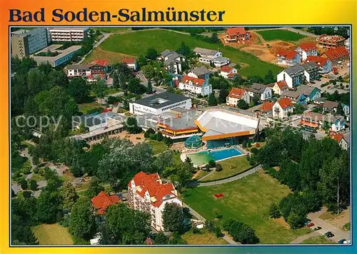 AK / Ansichtskarte Bad_Soden Salmuenster Teilansicht mit Kurzentrum Fliegeraufnahme Bad_Soden Salmuenster