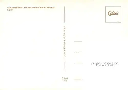 AK / Ansichtskarte Niendorf_Timmendorfer_Strand Hafen Fischkutter Niendorf_Timmendorfer