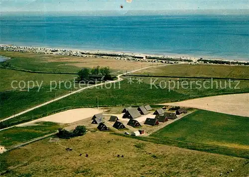 AK / Ansichtskarte Schuby Inter Camping Ferienplatz Schuby Strand Fliegeraufnahme Schuby