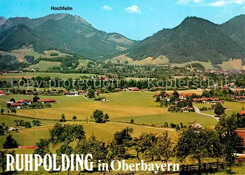 AK / Ansichtskarte Ruhpolding Landschaftspanorama mit Hochfelln Bayerische Alpen Ruhpolding