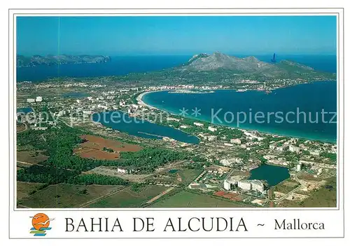 AK / Ansichtskarte Alcudia Bahia de Alcudia vista aerea Alcudia