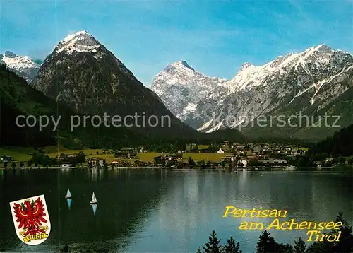 AK / Ansichtskarte Pertisau_Achensee Blick ueber den See Alpenpanorama Pertisau Achensee