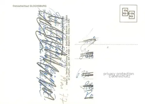 AK / Ansichtskarte Gluecksburg_Ostseebad Hafen Fliegeraufnahme Gluecksburg_Ostseebad