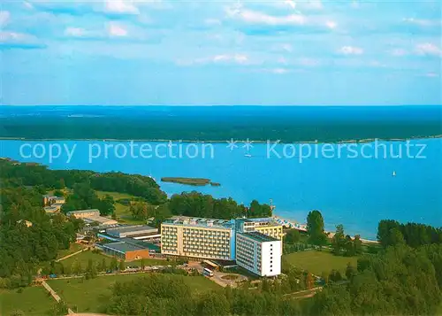 AK / Ansichtskarte Klink_Waren Mueritz Hotel an der Mueritz Mecklenburgische Seenplatte Fliegeraufnahme Klink Waren