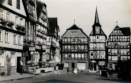 AK / Ansichtskarte Frankenberg_Eder Fachwerk Frankenberg Eder