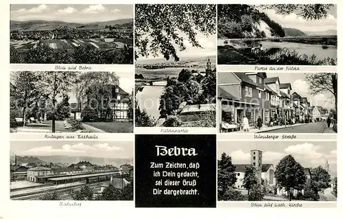 AK / Ansichtskarte Bebra Fulda Nuernberger Strasse Bahnhof Bebra