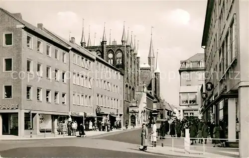 AK / Ansichtskarte Luebeck Breite Strasse mit Rathaus Luebeck