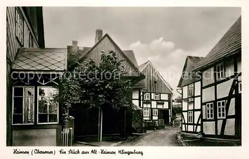 AK / Ansichtskarte Heinsen_Weser Klingenburg Heinsen Weser