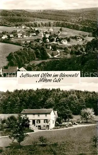 AK / Ansichtskarte Olfen_Odenwald Fliegeraufnahme Cafe Hoehen Olfen Odenwald