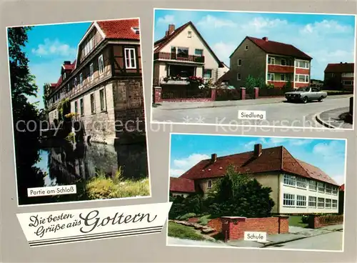 AK / Ansichtskarte Grossgoltern Siedlung Schloss Schule Grossgoltern