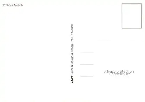 AK / Ansichtskarte Malsch_Karlsruhe Rathaus Malsch Karlsruhe