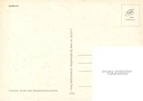 AK / Ansichtskarte Nussloch Kirche Nussloch