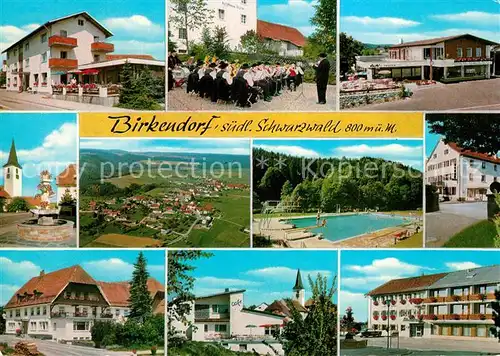 AK / Ansichtskarte Birkendorf Fliegeraufnahme Freibad Kirche Birkendorf