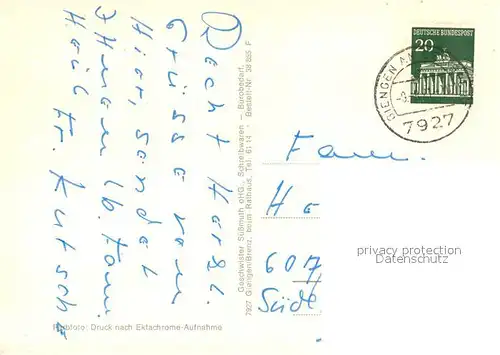 AK / Ansichtskarte Giengen_Brenz Kirche Wappen Giengen Brenz