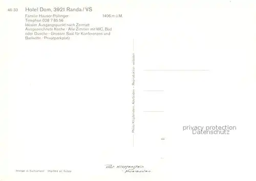 AK / Ansichtskarte Randa Hotel Dom Randa