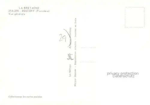 AK / Ansichtskarte Roscoff Fliegeraufnahme Roscoff
