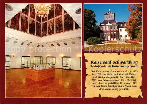 AK / Ansichtskarte Schwarzburg_Thueringer_Wald Schwarzburg Kaisersaal Schlosspark  Schwarzburg_Thueringer
