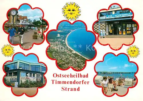 AK / Ansichtskarte Timmendorfer_Strand Kurschwimmbad Fliegeraufnahme Aquarium Timmendorfer_Strand