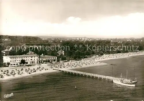 AK / Ansichtskarte Timmendorfer_Strand Fliegeraufnahme Kurhotel Seeschloesschen Timmendorfer_Strand