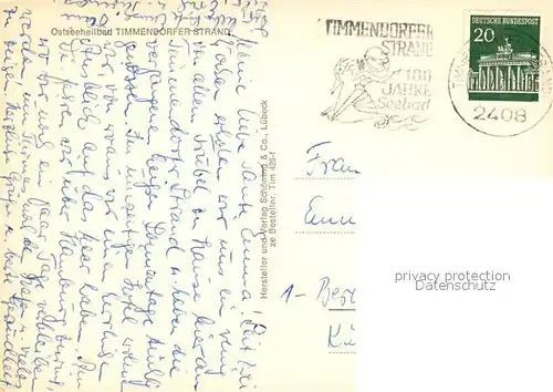 AK / Ansichtskarte Timmendorfer_Strand  Timmendorfer_Strand