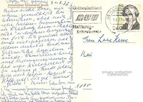 AK / Ansichtskarte Timmendorfer_Strand Promenade Misdrover Blick Timmendorfer_Strand