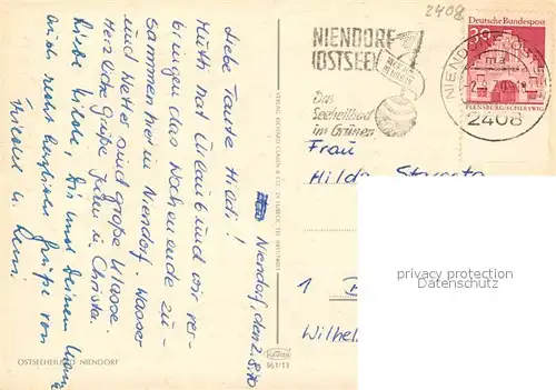 AK / Ansichtskarte Niendorf_Ostseebad Strand Niendorf_Ostseebad