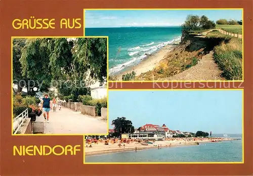AK / Ansichtskarte Niendorf_Ostseebad Steilufer Promenade Niendorf_Ostseebad
