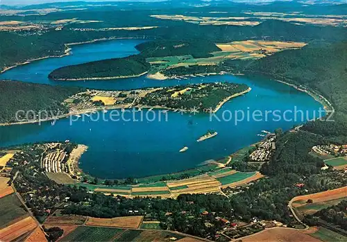 AK / Ansichtskarte Edertalsperre Fliegeraufnahme Edertalsperre
