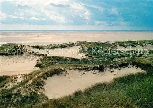 AK / Ansichtskarte Insel_Amrum Duenenguertel mit Blick auf den Kniepsand Insel Amrum