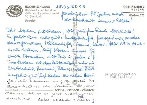 AK / Ansichtskarte Hoechenschwand Fliegeraufnahme Hoechenschwand