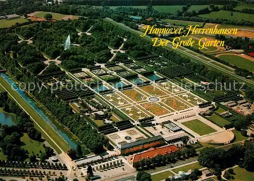 AK / Ansichtskarte Herrenhausen_Hannover Der Grosse Garten Fliegeraufnahme Herrenhausen Hannover