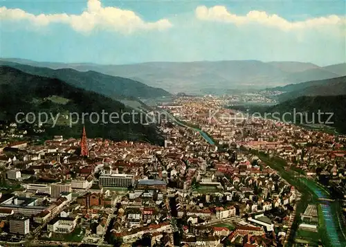 AK / Ansichtskarte Freiburg_Breisgau Fliegeraufnahme Freiburg Breisgau