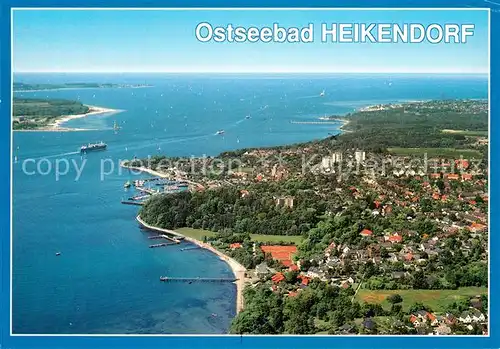 AK / Ansichtskarte Heikendorf_Ostseebad Fliegeraufnahme mit Kieler Foerde 