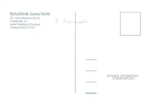 AK / Ansichtskarte Orscholz Rehaklinik Saarschleife Fliegeraufnahme Orscholz