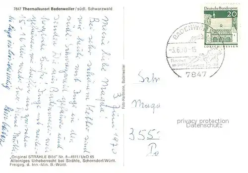 AK / Ansichtskarte Badenweiler Fliegeraufnahme Badenweiler