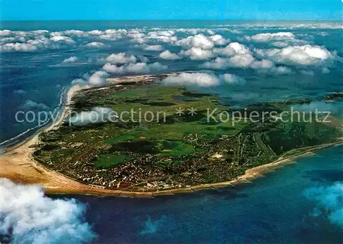 AK / Ansichtskarte Borkum_Nordseebad Fliegeraufnahme Borkum_Nordseebad