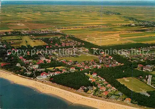AK / Ansichtskarte Wyk_Foehr_Nordseebad Suedstrand Fliegeraufnahme 
