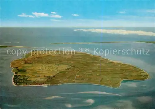 AK / Ansichtskarte Insel_Foehr Fliegeraufnahme mit Amrum und Suedspitze von Sylt Insel_Foehr