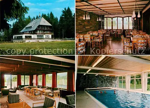 AK / Ansichtskarte Rothaus_Grafenhausen Ferienheim der LZB Tannenhof Speisesaal Hallenbad Rothaus Grafenhausen