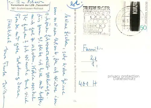 AK / Ansichtskarte Rothaus_Grafenhausen Ferienheim der LZB Tannenhof Speisesaal Hallenbad Rothaus Grafenhausen