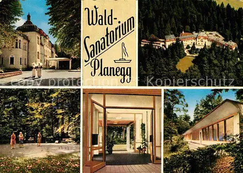 AK / Ansichtskarte Planegg Waldsanatorium Details Fliegeraufnahme Planegg