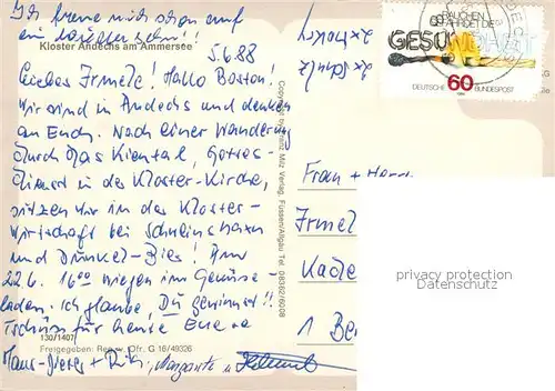 AK / Ansichtskarte Andechs Kloster Andechs Ammersee Fliegeraufnahme Andechs