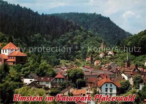 AK / Ansichtskarte Elmstein Ortsansicht mit Kirche Naturpark Pfaelzerwald Elmstein