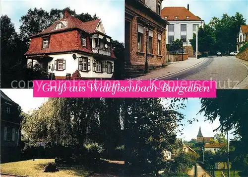 AK / Ansichtskarte Waldfischbach Burgalben Teilansichten Villa Blick zur Kirche Waldfischbach Burgalben