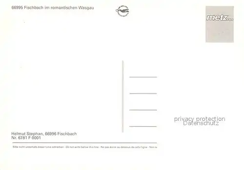 AK / Ansichtskarte Fischbach_Dahn Landschaftspanorama Wasgau Ortsmotiv mit Maibaum See Fachwerkhaus Kirche Fischbach Dahn